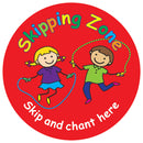 Playtime Zone Signs Skipping Zone