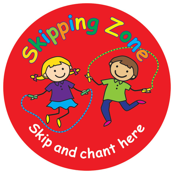 Playtime Zone Signs Skipping Zone