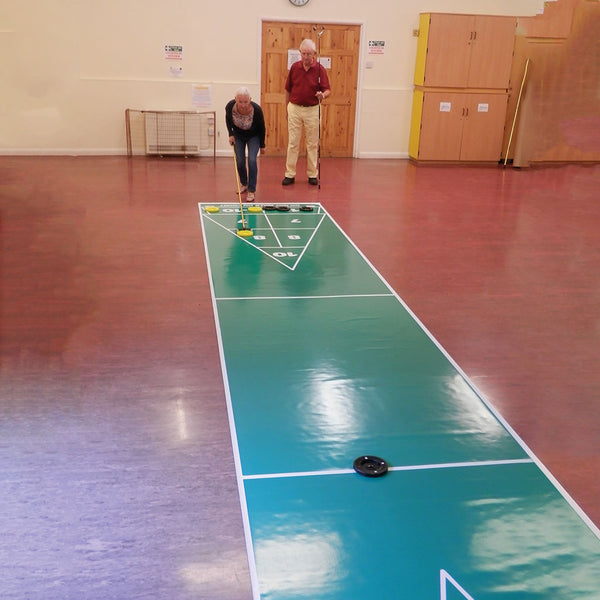 Shuffleboard Mini Roll Out Court Set 