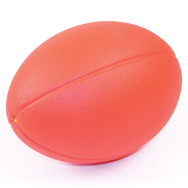 Coated Foam Rugby Ball 235mm, Red