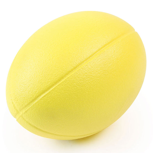 Coated Foam Rugby Ball 235mm, Yellow