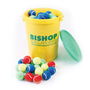 Coloured Tennis Style Ball Bucket of 96