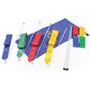 Rhythmic Gymnastics Ribbon 4M, With Wand, Mixed Colours, Bag of 8