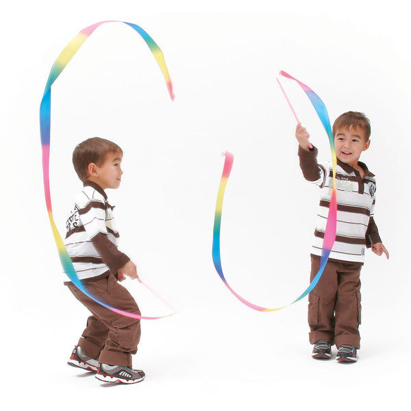 Rainbow Ribbon Ribbon Length: 2M, Wand Length: 30cm
