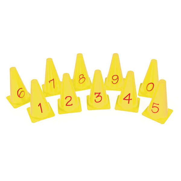 Number Cones 230mm, Set of 10