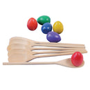 Coloured Egg And Spoon Set of 6