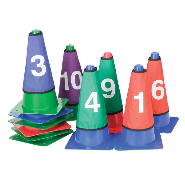 Numbered Cone Sleeve Set of 10