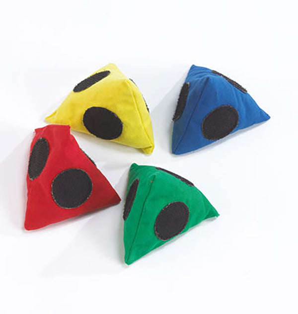 Hook And Loop Pyramid Bean Bag Bag of 36