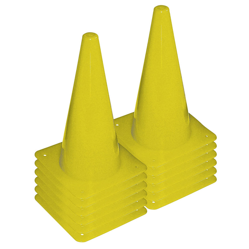 Plastic Cone 300mm Yellow, Set of 12