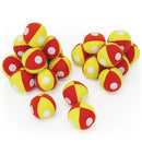 Hook And Loop Ball 60mm, Red/Yellow, Set of 24
