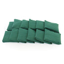 Rectangular Cotton Bean Bag Green, Bag of 12