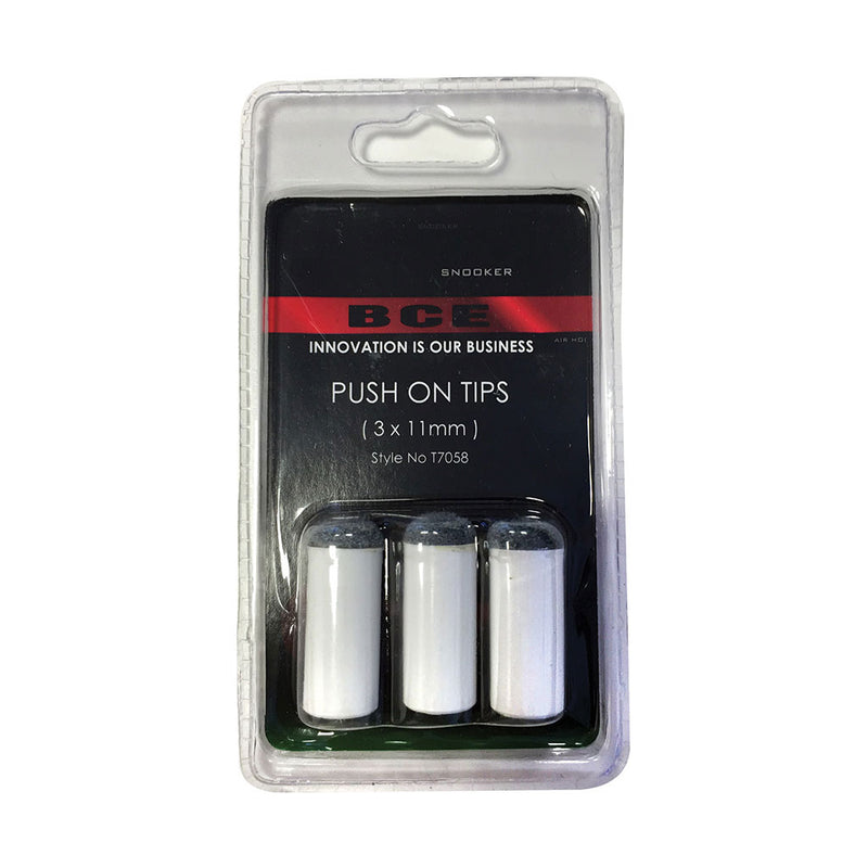 Push On Cue Tips 11mm, Set of 3