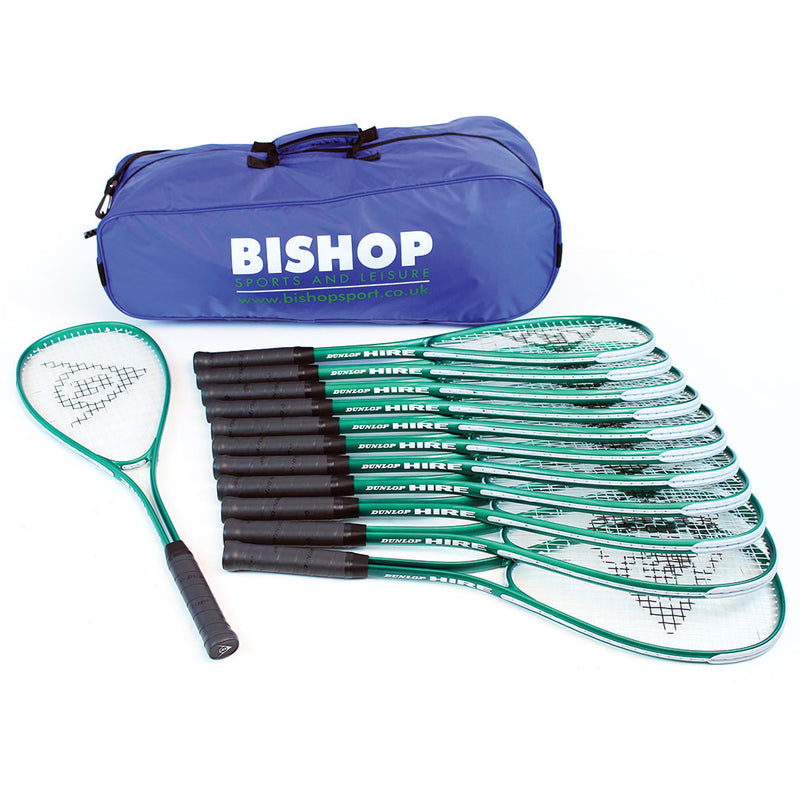 Dunlop Power Hire Squash Racket Bag of 12 