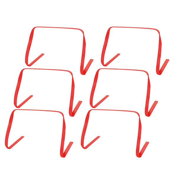 Wilks Flat Hurdle Set 30cm, Red, Set of 6