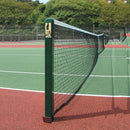 Steel Square Tennis Posts - S8 76mm, With Sockets (Pair)