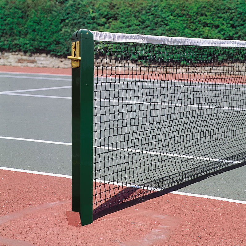 Aluminium 80mm Square Tennis Posts With Sockets Pair