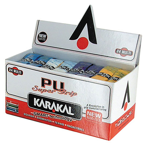Karakal Pu Super Grip Black, Box of 24