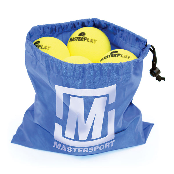 Masterplay Indoor Foam Tennis Ball 37G, 80mm, Bag of 12