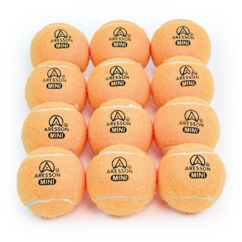 Aresson Mini Tennis Ball Orange 42G, 65mm, Set of 12