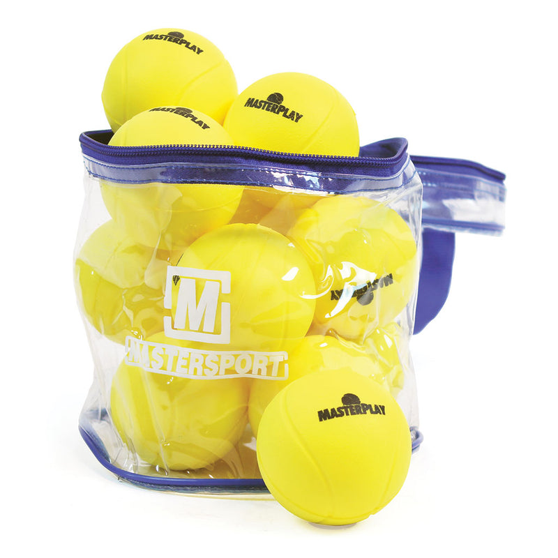 Masterplay Training Foam Tennis Ball 29G, 70mm, Bag of 12