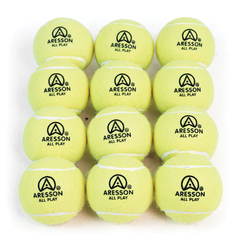 Aresson All Play Tennis Ball 55G, 62mm, Set of 12
