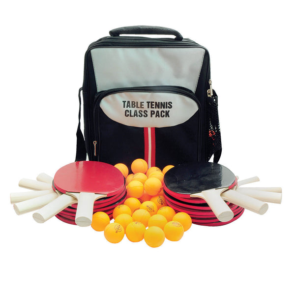 Table Tennis Class Pack With Rubber Sponge Bats