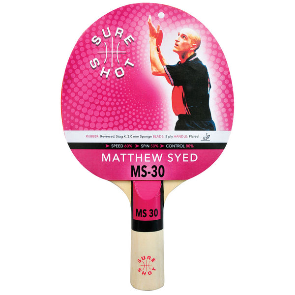 Sure Shot Matthew Syed 30 Table Tennis Bat 