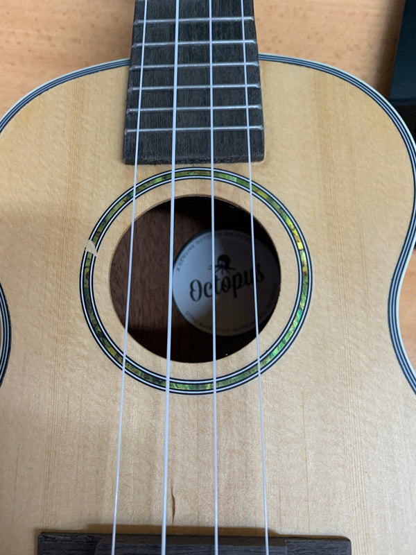 Octopus Mahogany Concert Ukulele With Solid Spruce Top