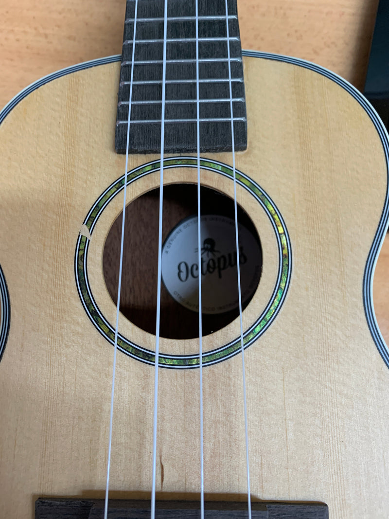 Octopus Mahogany Concert Ukulele With Solid Spruce Top