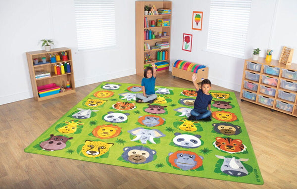 KIT FOR KIDS, ZOO CONSERVATION CARPET RANGE, ZOO CONSERVATION LARGE PLACEMENT CARPET, 3000 x 3000mm, Each