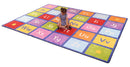 LEARNING RUGS, CHILDREN'S CUT PILE RUGS, Large Alphabet, Rectangular, 2570 x 3600mm, Each