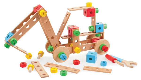 WOODEN CONSTRUCTION SET, Set of 546 pieces