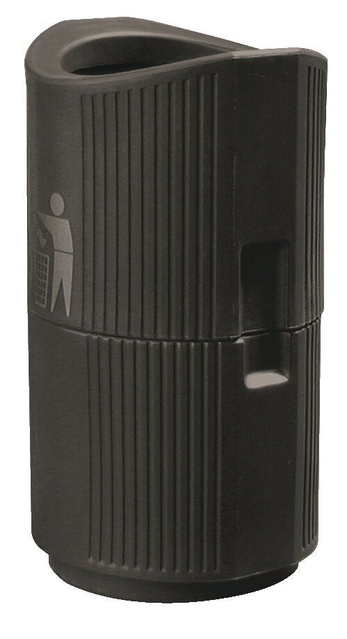 EXTERNAL OPEN TOP BIN, Black, Each