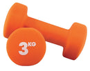 STRENGTH & WEIGHTS, Neoprene Dumbbells, 3kg, Pair