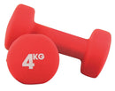 STRENGTH & WEIGHTS, Neoprene Dumbbells, 4kg, Pair