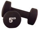 STRENGTH & WEIGHTS, Neoprene Dumbbells, 5kg, Pair