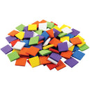 COLLAGE FOAM SHAPES, Mosaic Squares, Pack of 100
