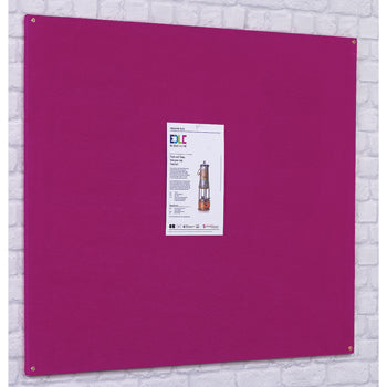 ACCENTS FLAMESHIELD NOTICEBOARDS, Unframed, 900 x 600mm, Charcoal