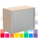 SIDE OPENING TAMBOUR CUPBOARDS, 1200mm height With 2 Adjustable Shelves, Oak, Smartbuy