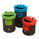 RECYCLING BINS, SMILEY FACE, Small, Red, Leafield Environmental, Each
