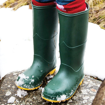 CLASSIC WELLIES, Green, Youth 3, Set of 5 pairs