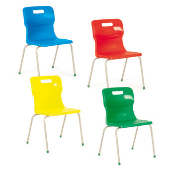 TITAN CHAIRS, 4 LEG, Sizemark 5 - 430mm Seat height, Yellow