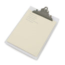 CLIPBOARDS, Transparent Polypropylene with Wire Clip, Assorted Colours, Pack of 10