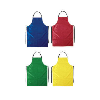 CHILDREN'S APRONS, Bright Colours, 84cm Bib to Hem Length, Yellow, Pack of 5