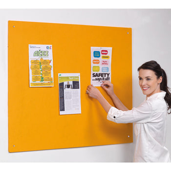 ACCENTS FELT NOTICEBOARDS, Unframed, 2400 x 1200mm, Gold