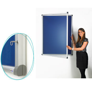 ANTIBAC DISPLAY(R) NOTICEBOARDS, Tamperproof, 900 x 1200mm, Poppy, ADBOARDS