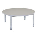 HEIGHT ADJUSTABLE TABLES, START RIGHT, Circular, Soft Blue