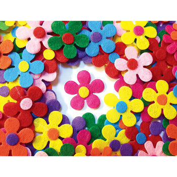 FELT FLOWERS, Pack of 100