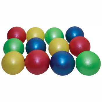 VINYL BALLS, Plain, Coloured, 140mm diameter, Pack of 12