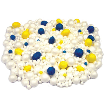 POLYSTYRENE SHAPES, Eggs & Balls, Pack of 600